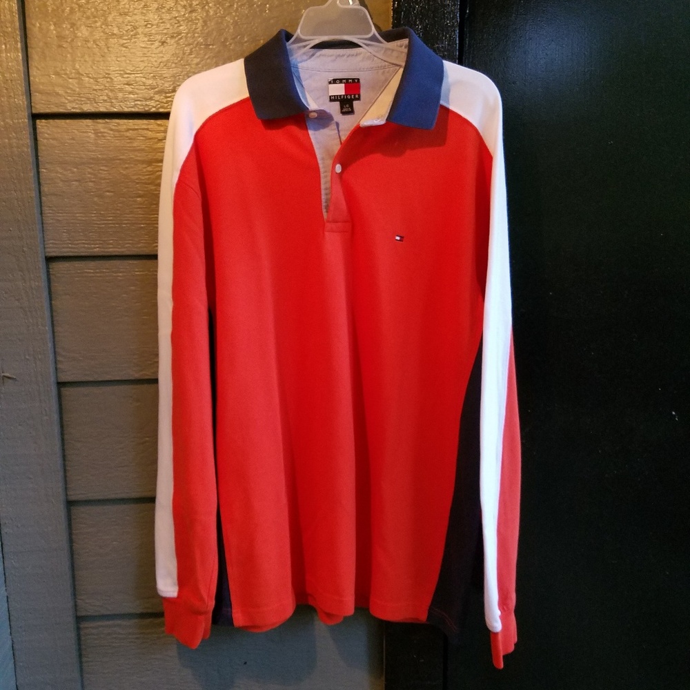 Vintage Tommy Hilfiger Cotton longsleeve polo